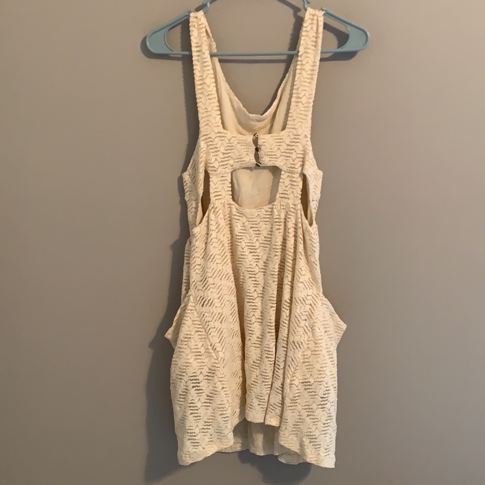 Free People Cream/White Lace Dress - Medium - Picture 4 of 9